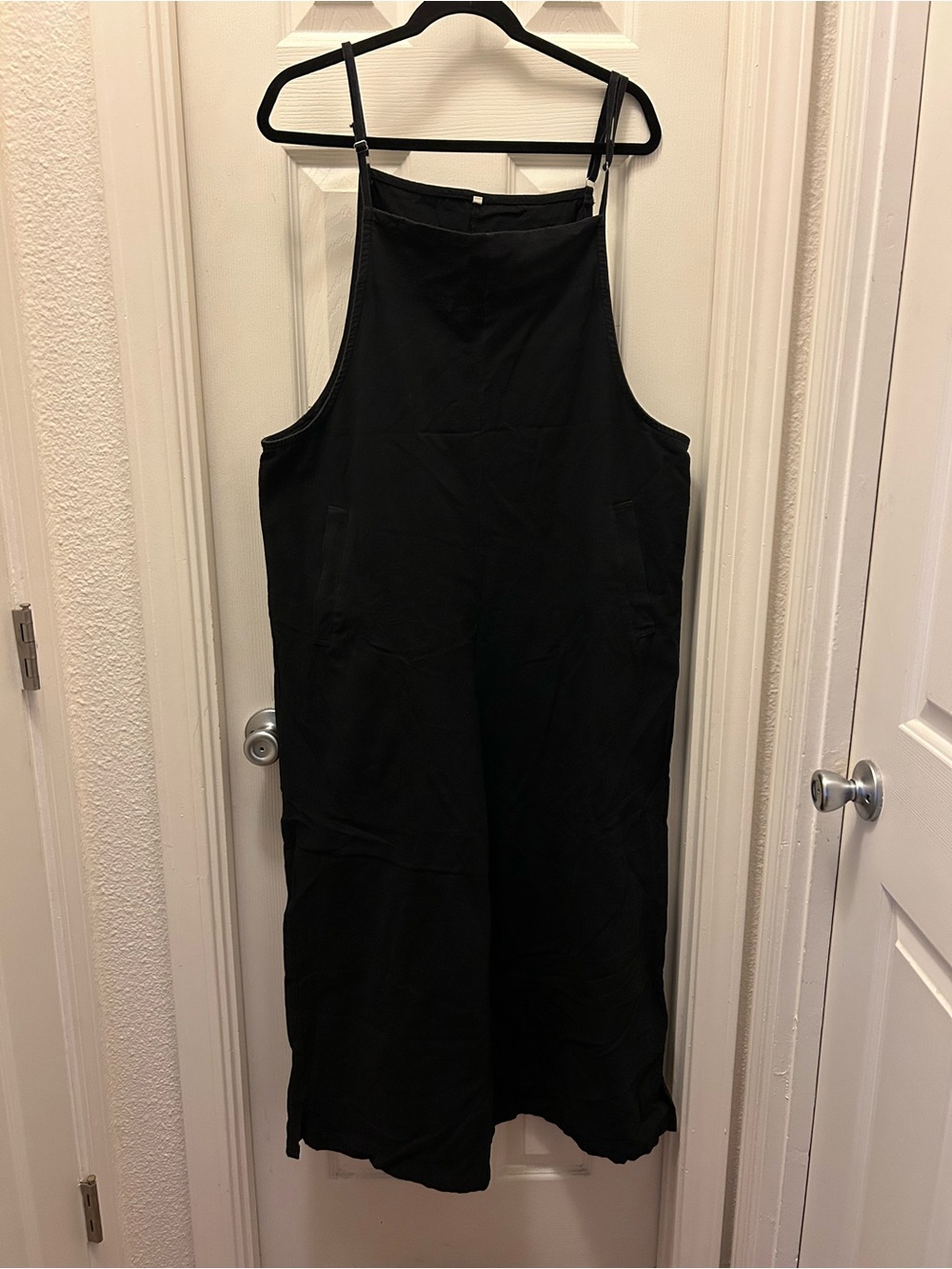 Black Sleeveless Overall Dress